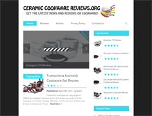Tablet Screenshot of ceramiccookwarereviews.org